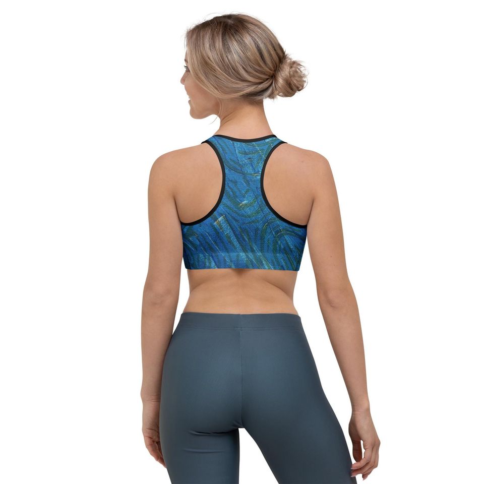 Elusive Eels Blue Sports Bra