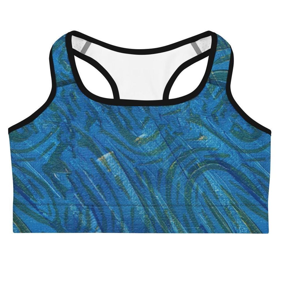 Elusive Eels Blue Sports Bra