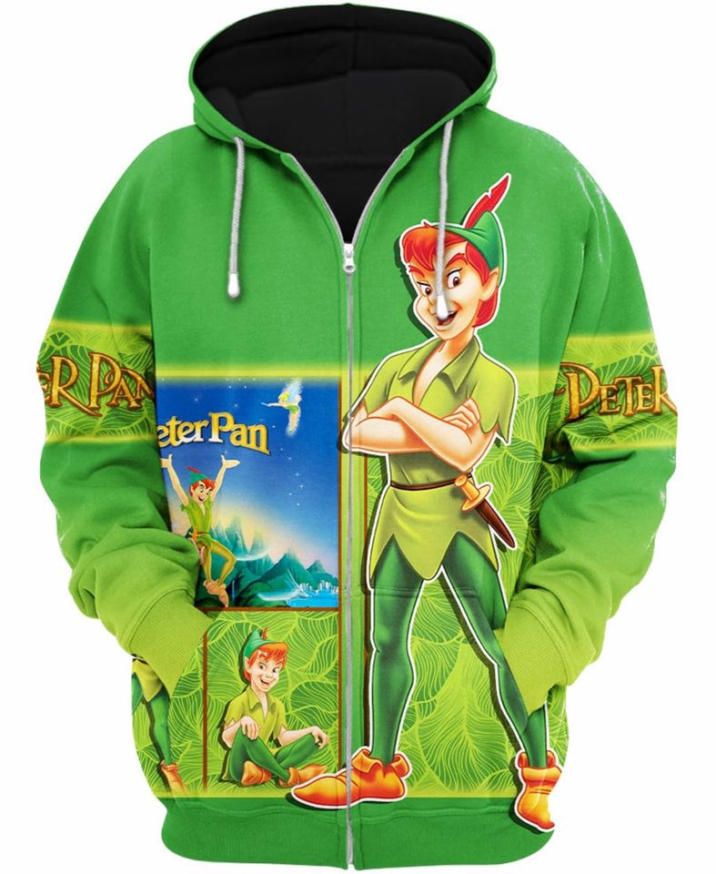 Peter Pan Green | Disney 3D Hoodie