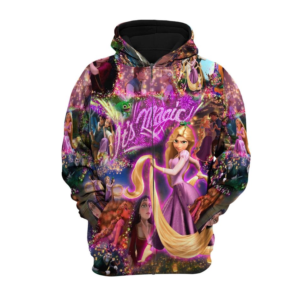 Rapunzel Tangled Castle | Disney 3D Hoodie