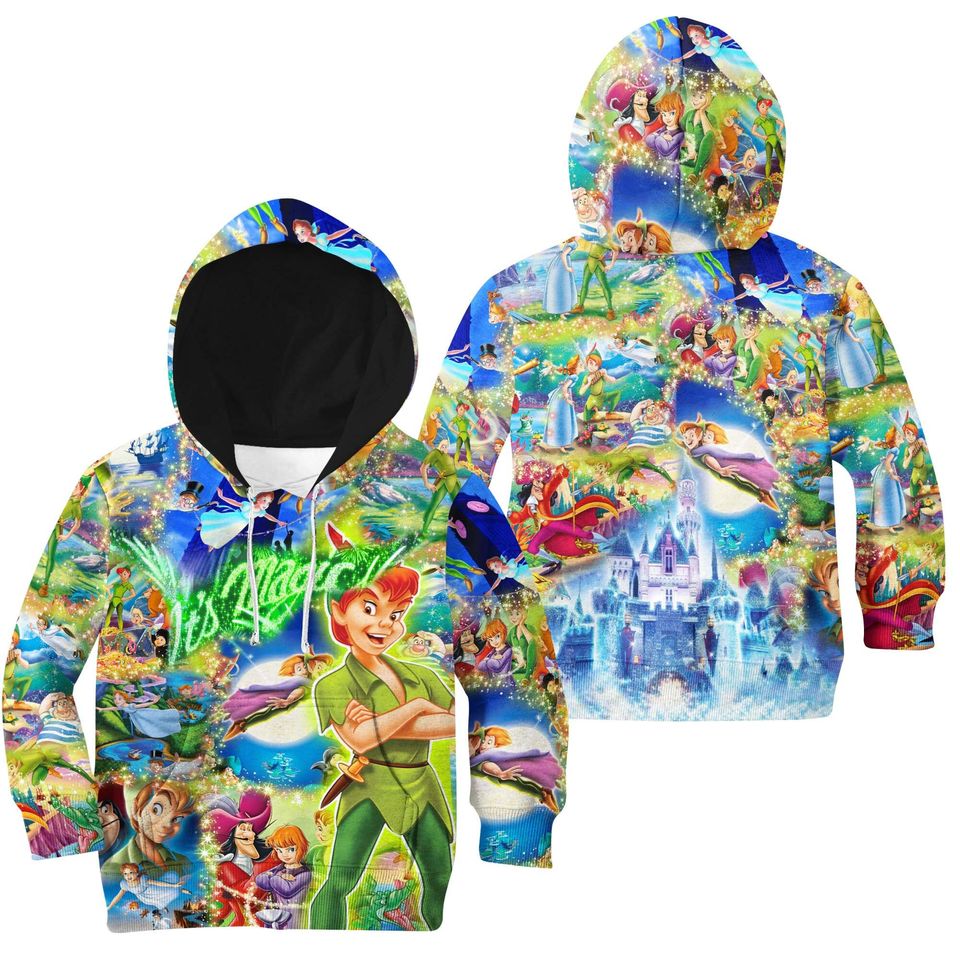 Peter Pan Its Magic Glitter | Disney 3D Hoodie