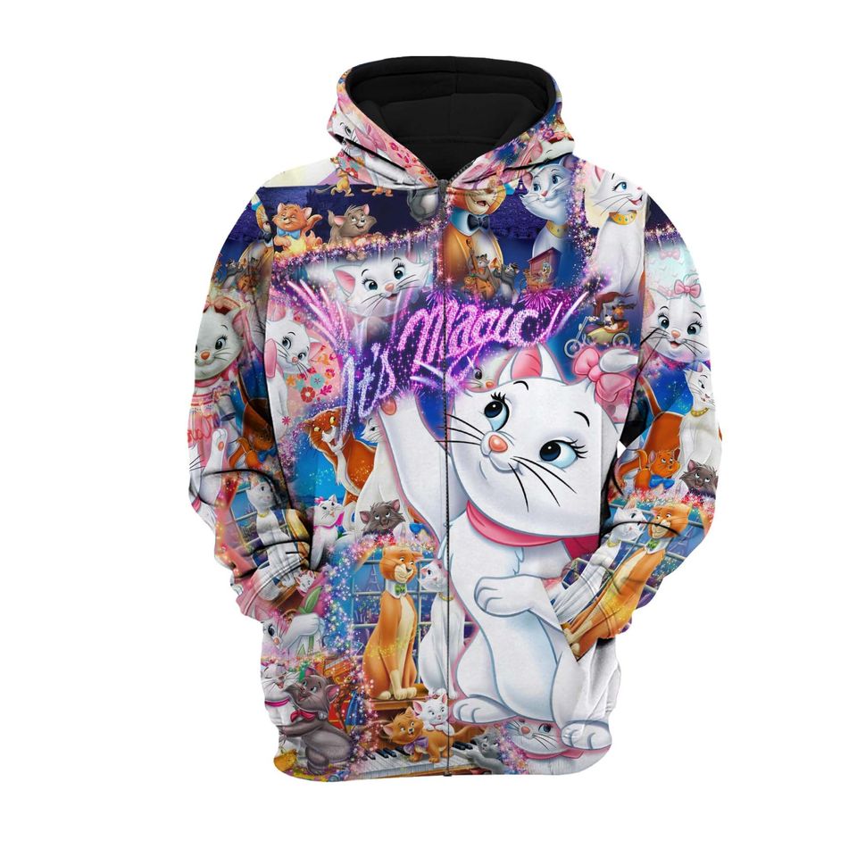 Its Magic The Aristocats Marie Cat | Disney 3D Hoodie