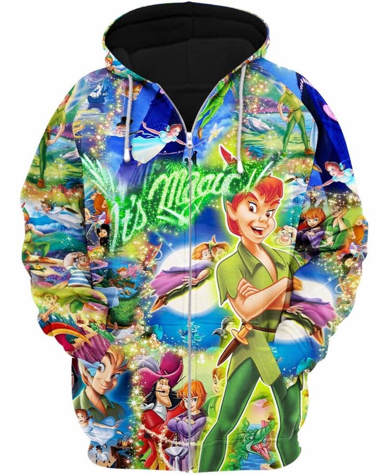Peter Pan Its Magic Glitter | Disney 3D Hoodie