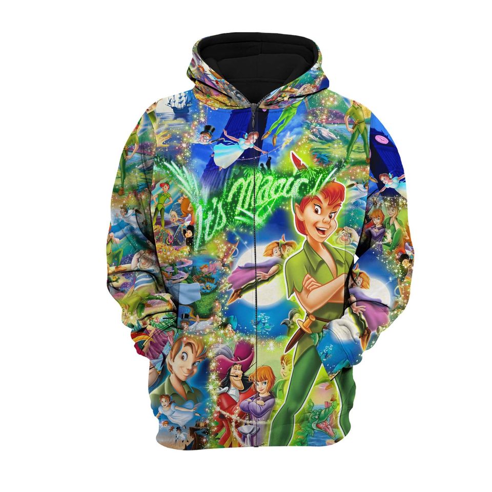 Peter Pan Its Magic Glitter | Disney 3D Hoodie