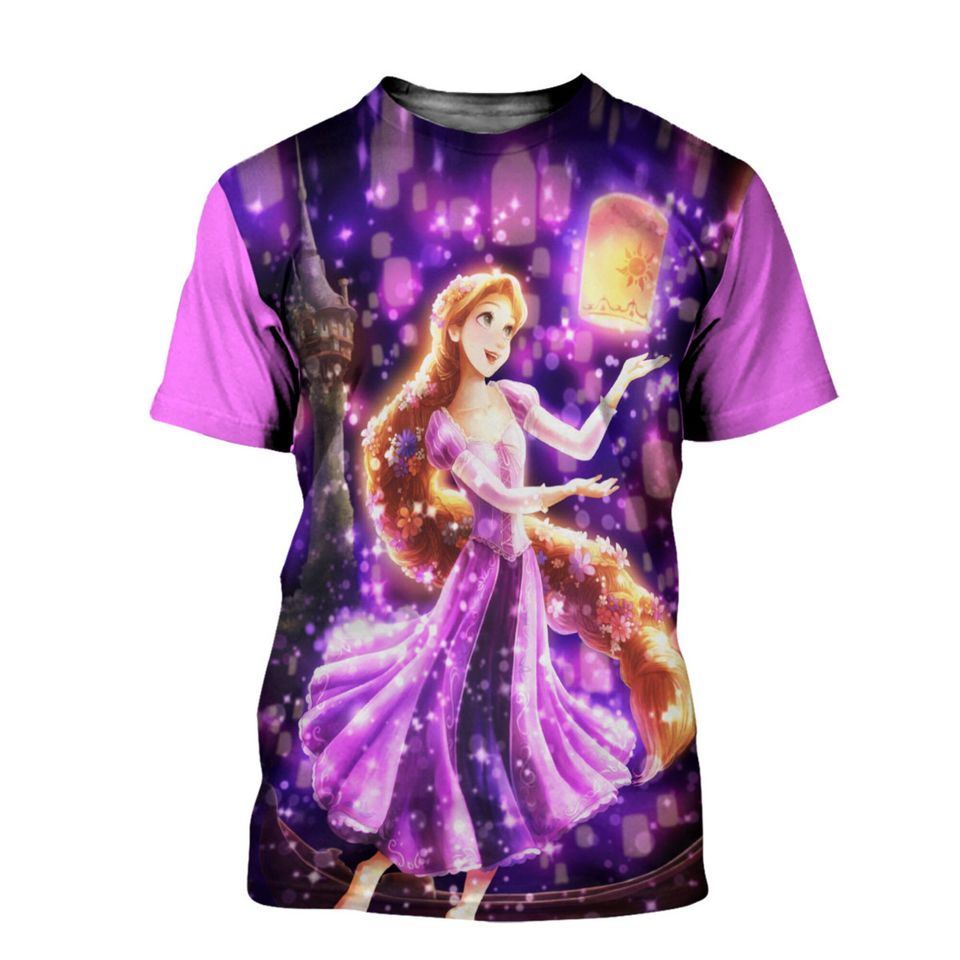 Rapunzel Bling Purple Button Overalls Patterns Disney T-shirts