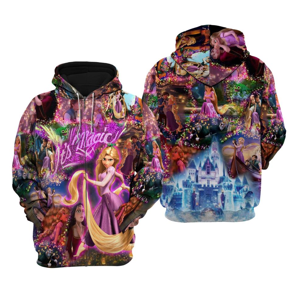 Rapunzel Tangled Castle | Disney 3D Hoodie