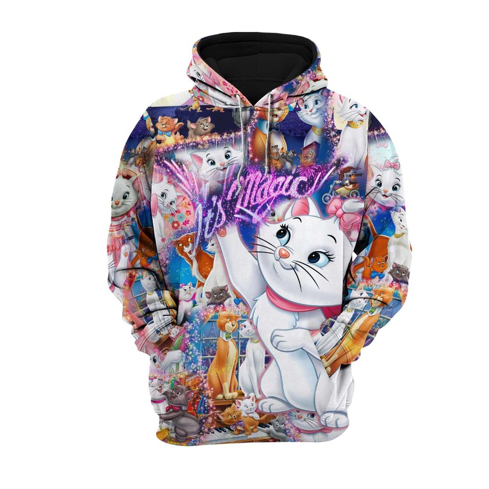 Its Magic The Aristocats Marie Cat | Disney 3D Hoodie