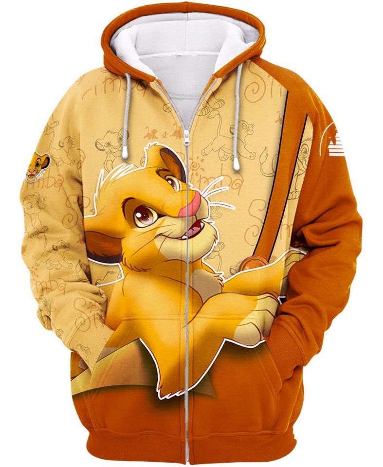 Simba Lion King Brown | Disney 3D Hoodie