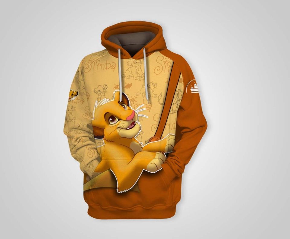Simba Lion King Brown | Disney 3D Hoodie