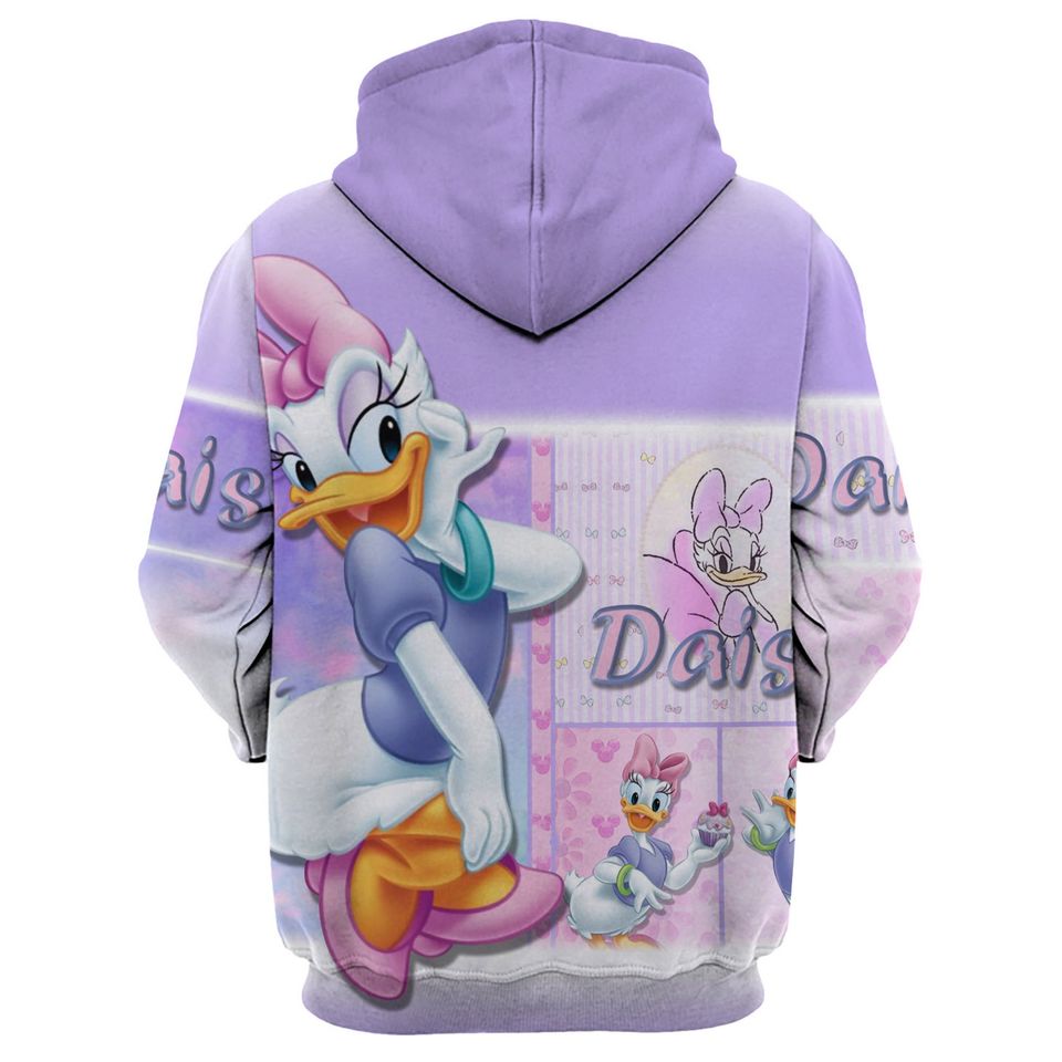 Disney Cute Daisy Duck | Disney 3D Hoodie