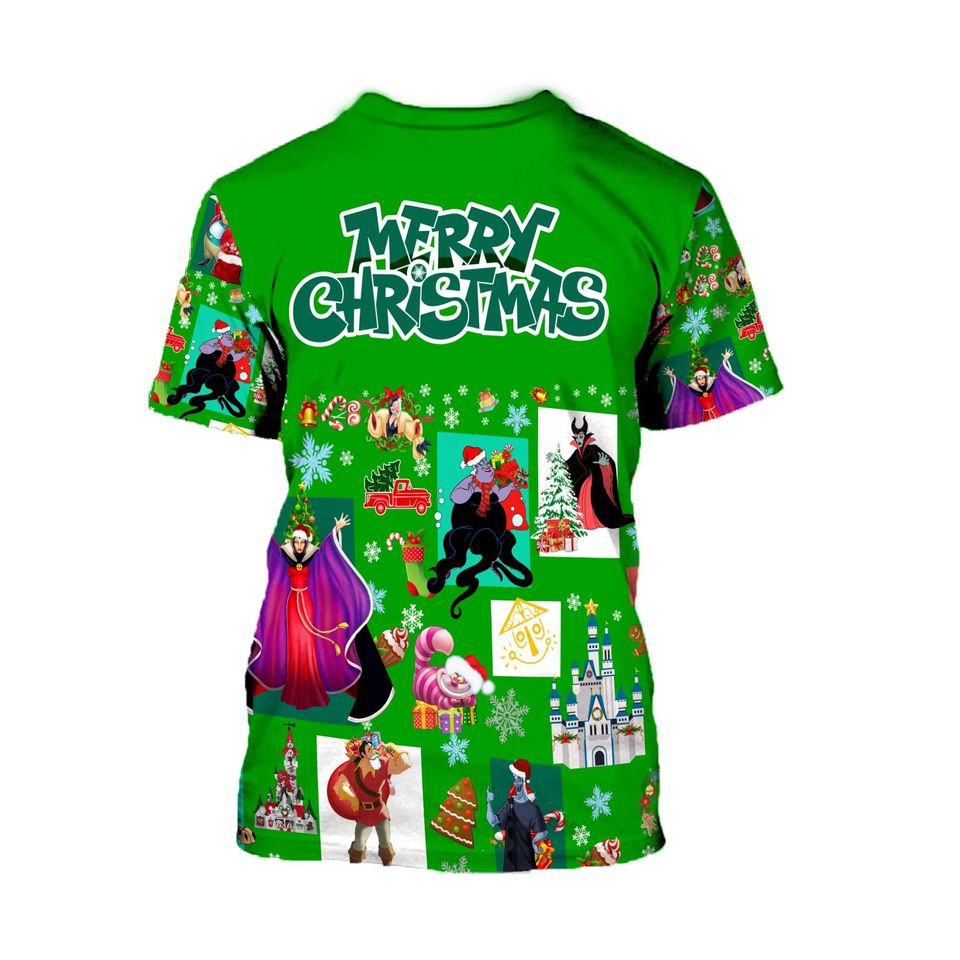 Maleficent Green Disney Christmas 2022 3D T Shirt