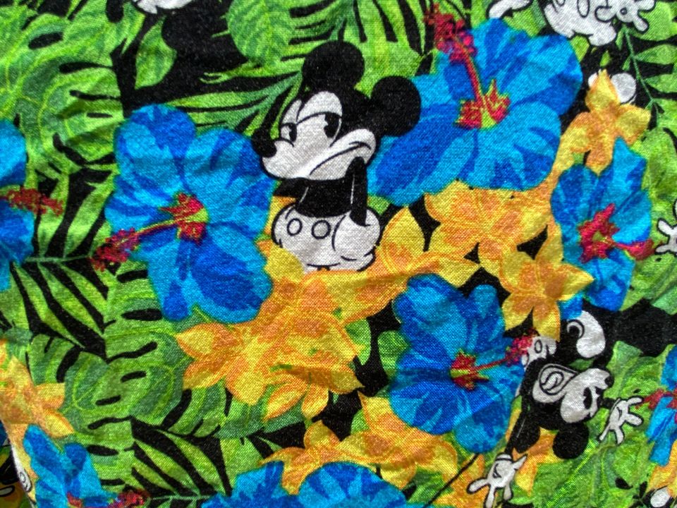 Disney Mickey Mouse Rayon Mens Hawaiian Shirt