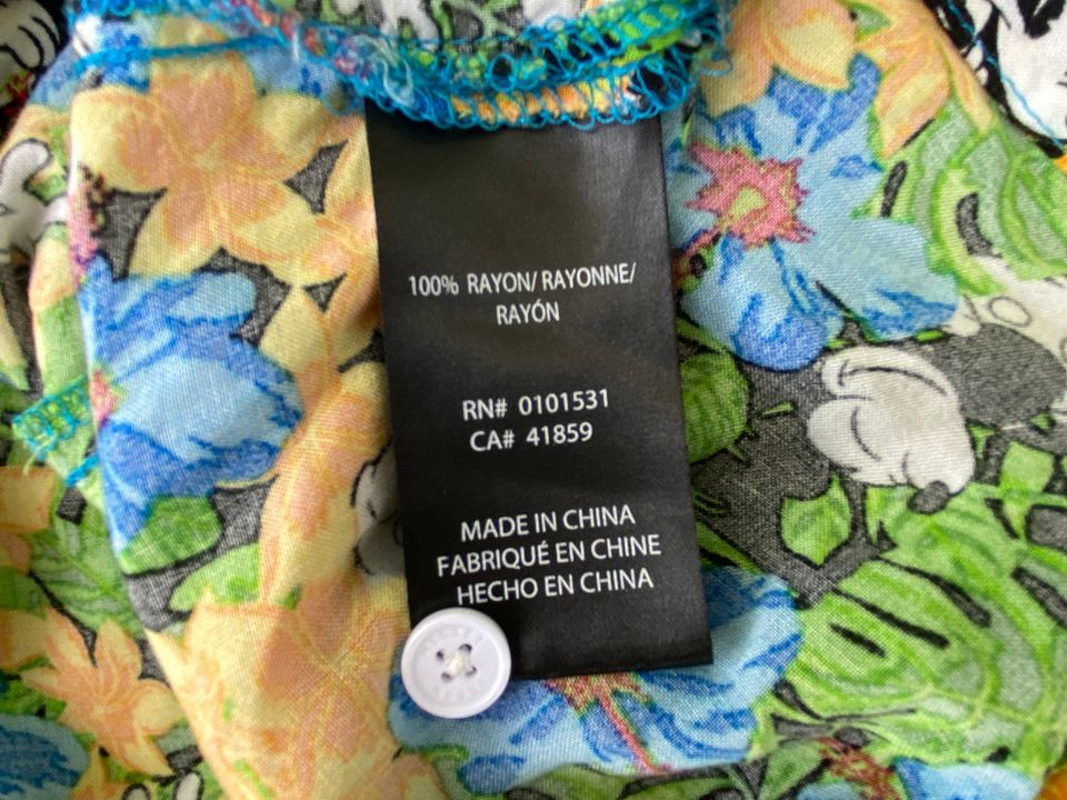 Disney Mickey Mouse Rayon Mens Hawaiian Shirt