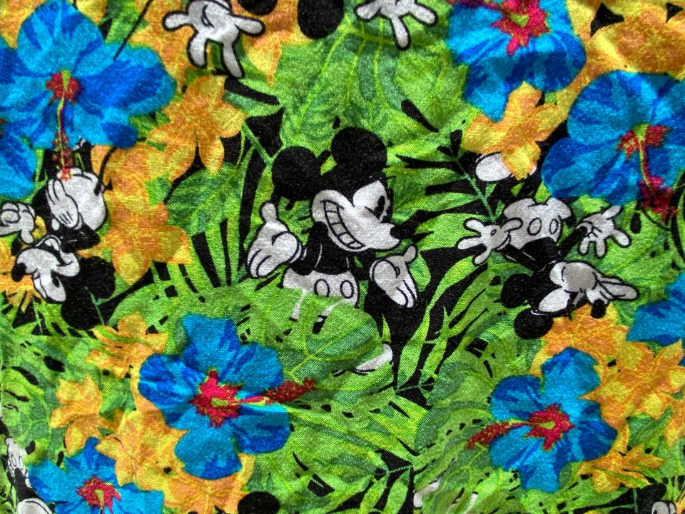 Disney Mickey Mouse Rayon Mens Hawaiian Shirt