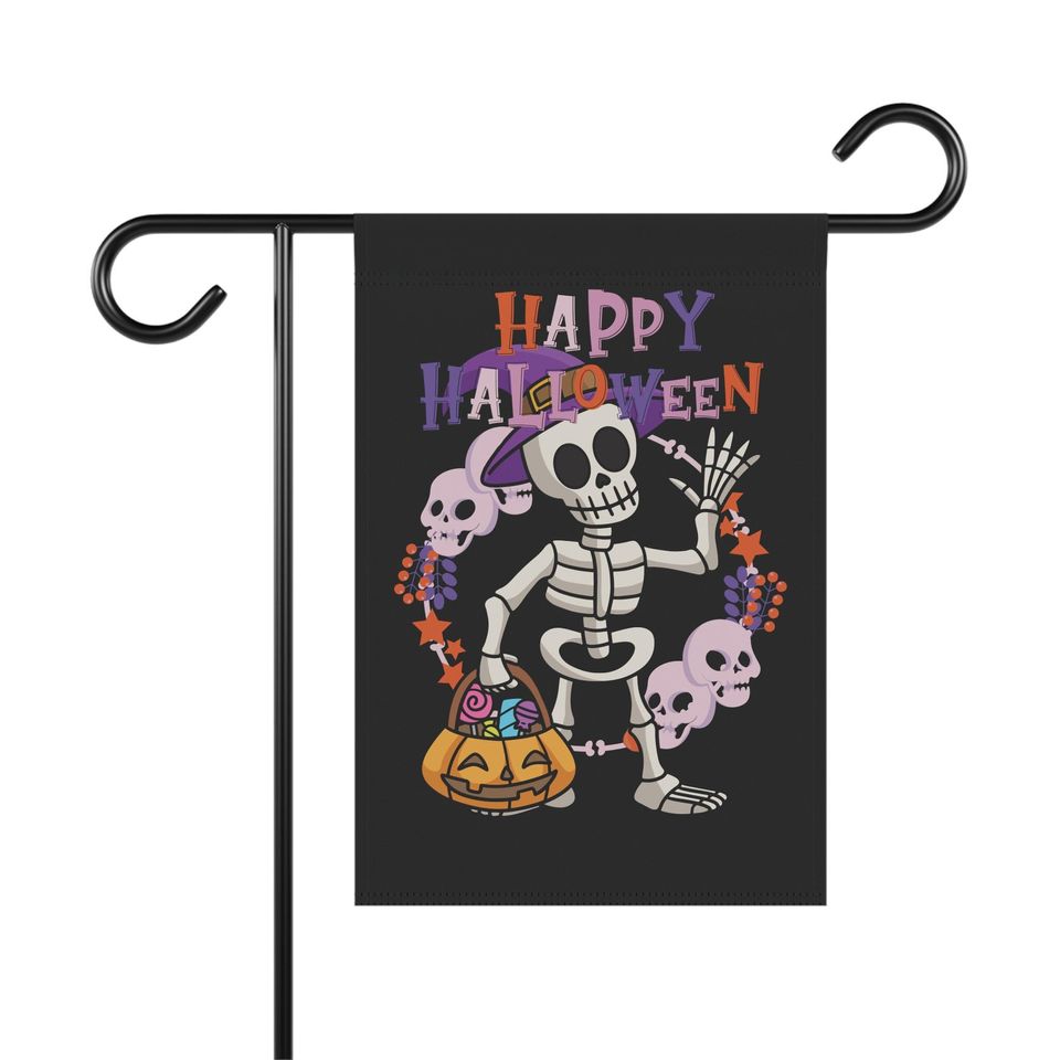 Halloween Garden Flag   - Spooky Season Delight