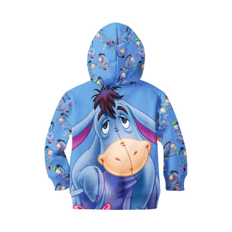 Eeyore Donkey Raglan Disney 3D Printed Hoodie