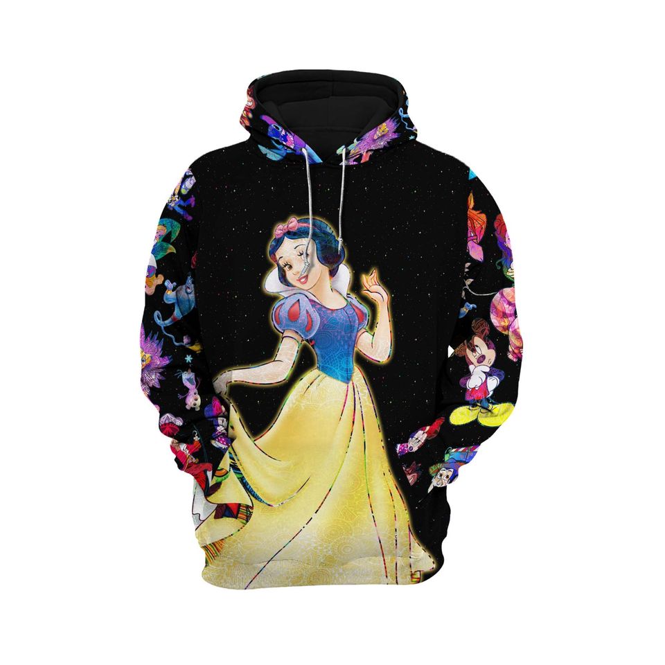 Snow White Galaxy Night Sky Patterns Disney 3D Hoodie
