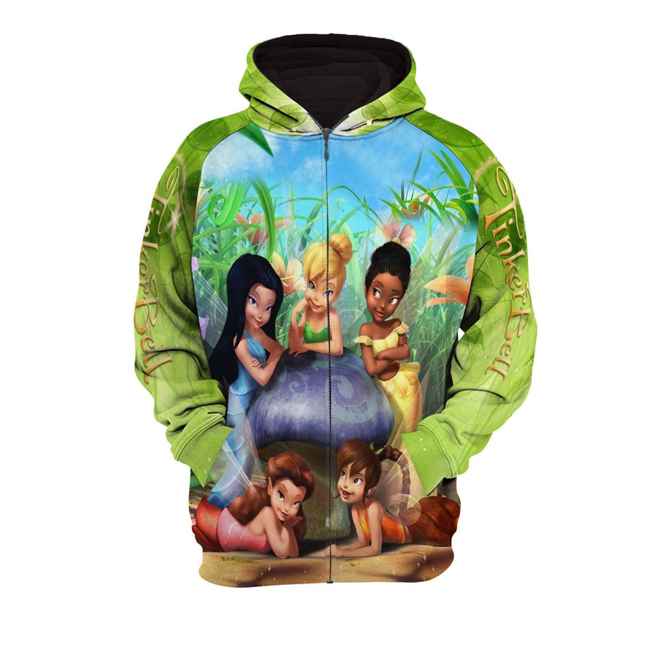All Tinker Bell Fairies | Disney 3D Hoodie