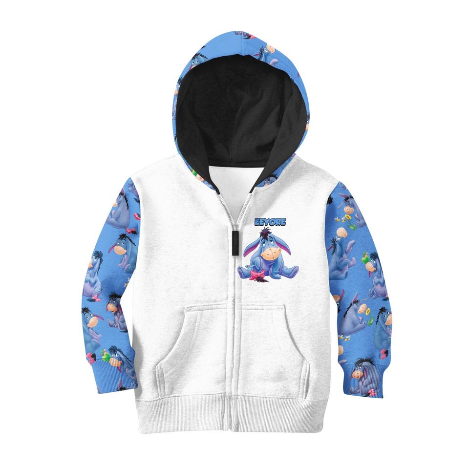 Eeyore Donkey Raglan Disney 3D Printed Hoodie