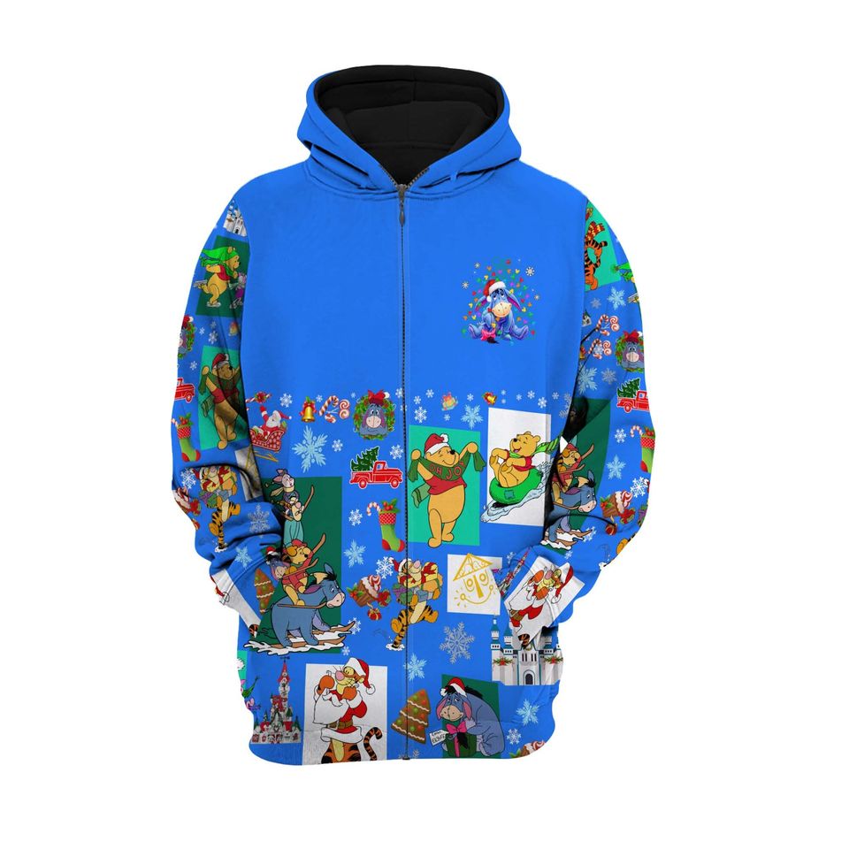 Eeyore Donkey Christmas Disney 3D Hoodie
