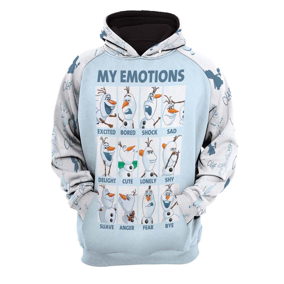 Olaf My Emotions  Disney 3D Hoodie