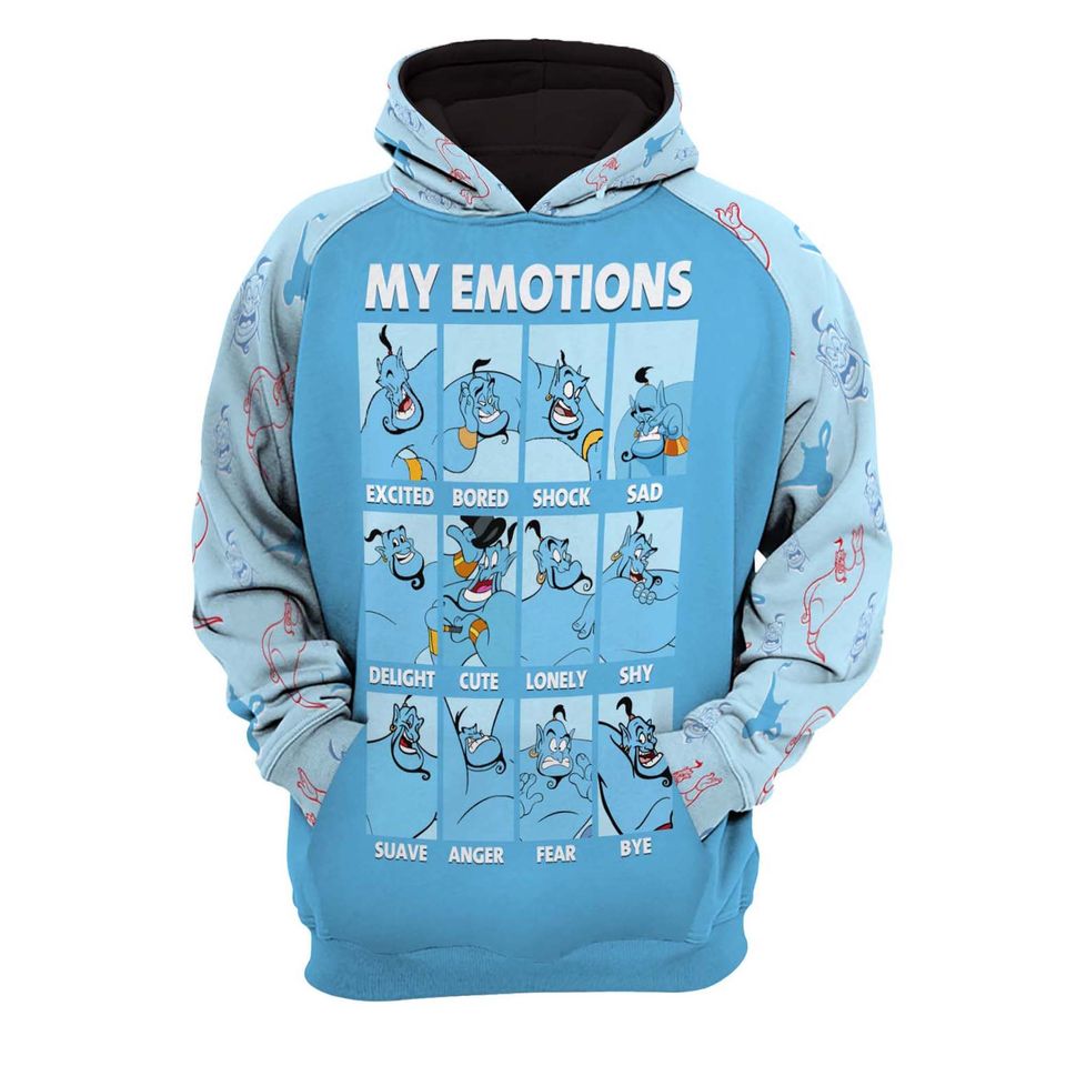 Genie My Emotions Disney 3D Printed Hoodie