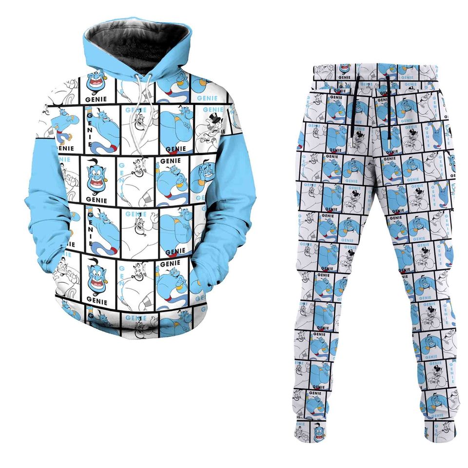 Genie Aladdin Disney 3D Printed Hoodie