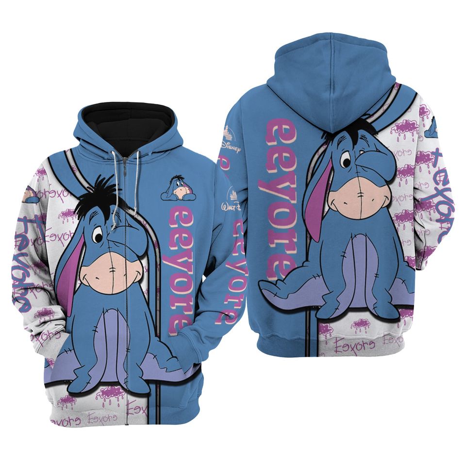 Eeyore Winnie The Pooh | Disney 3D Hoodie