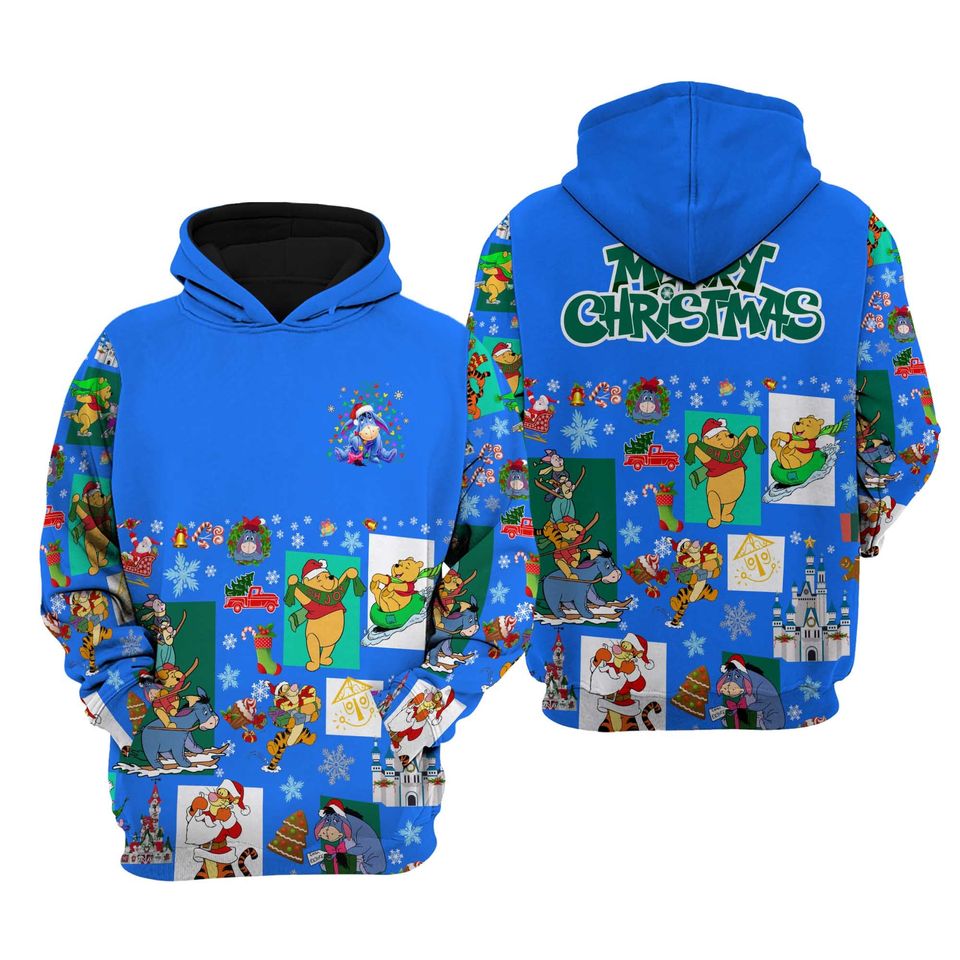 Eeyore Donkey Christmas Disney 3D Hoodie