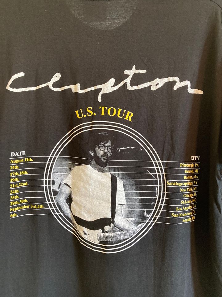 Eric Clapton Vintage 1992 US Tour T-Shirt
