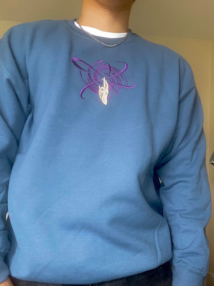 Embroidered Gojo Jujutsu Satoru Anime Sweatshirt