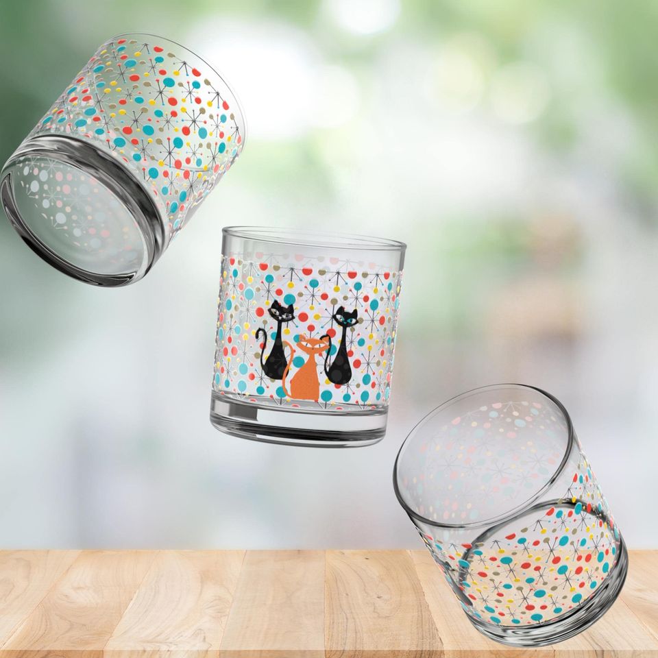 Atomic Kitschy Cats Rock Glasses