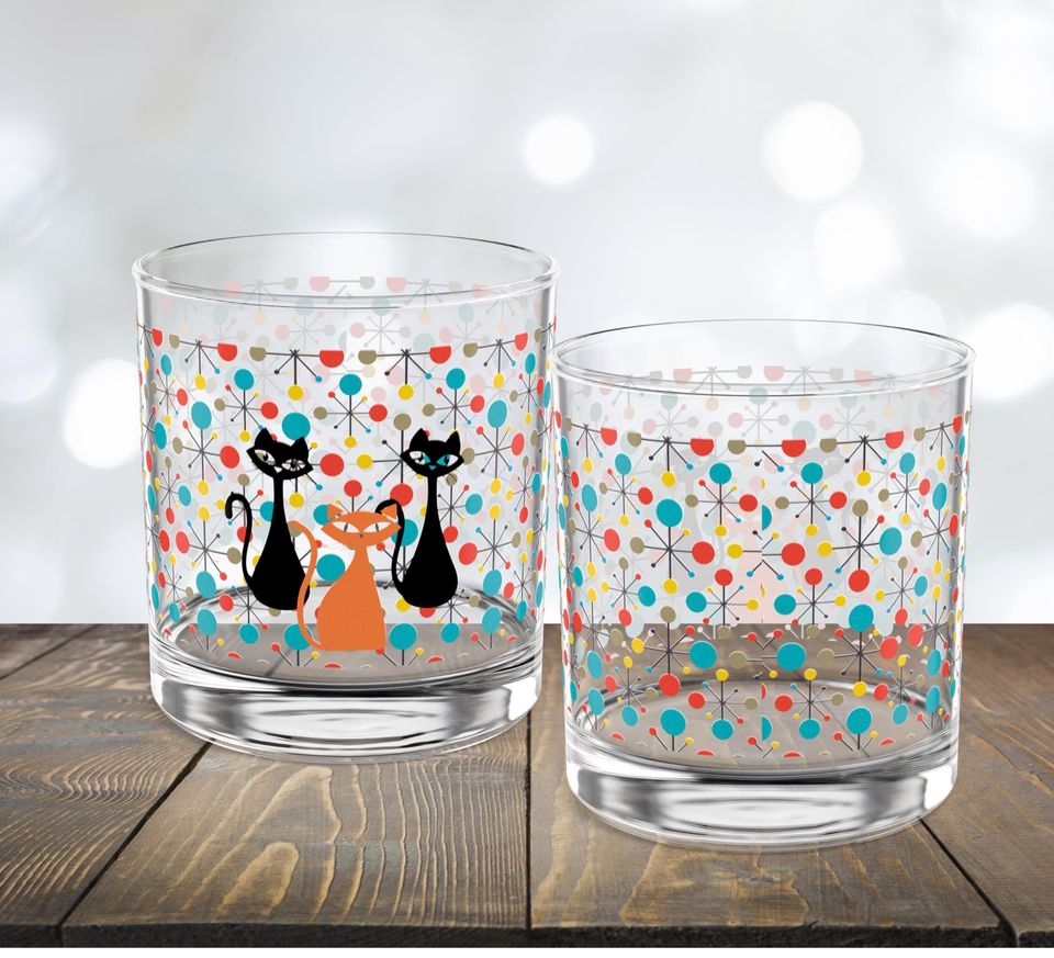 Atomic Kitschy Cats Rock Glasses