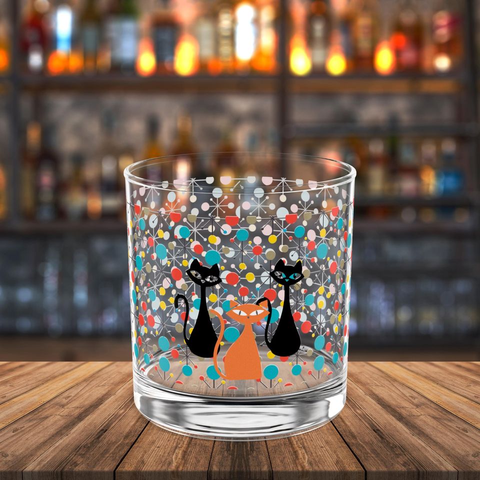 Atomic Kitschy Cats Rock Glasses