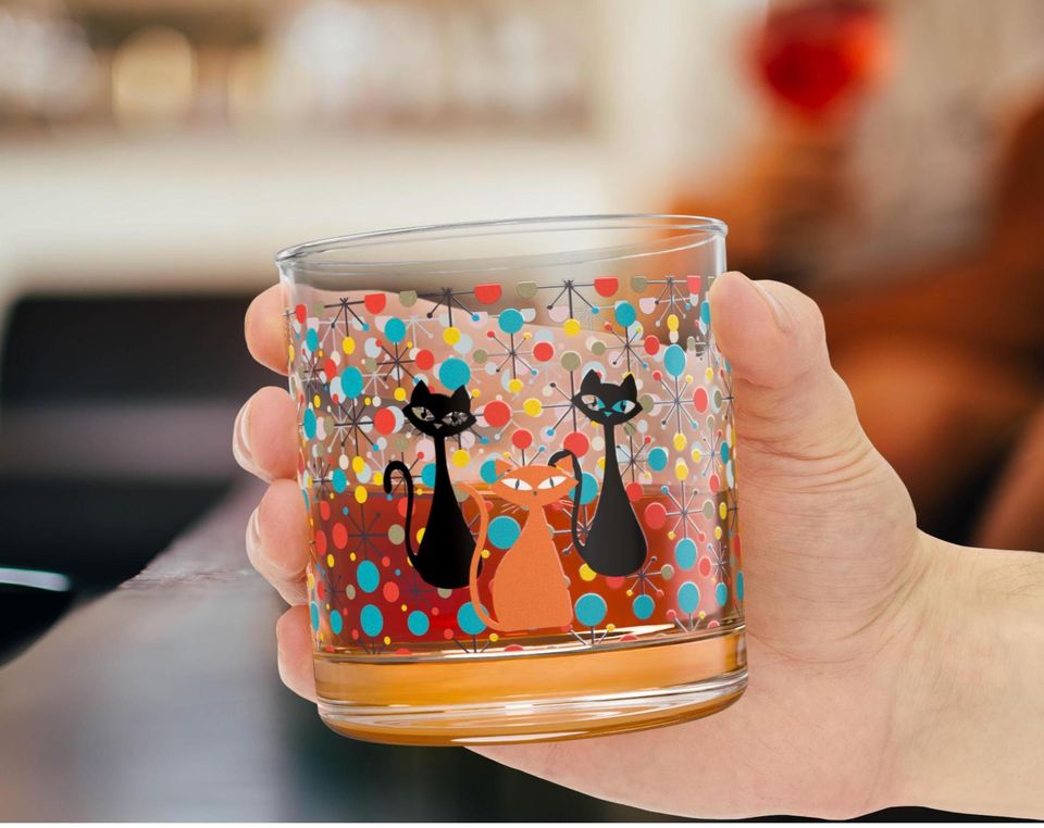 Atomic Kitschy Cats Rock Glasses