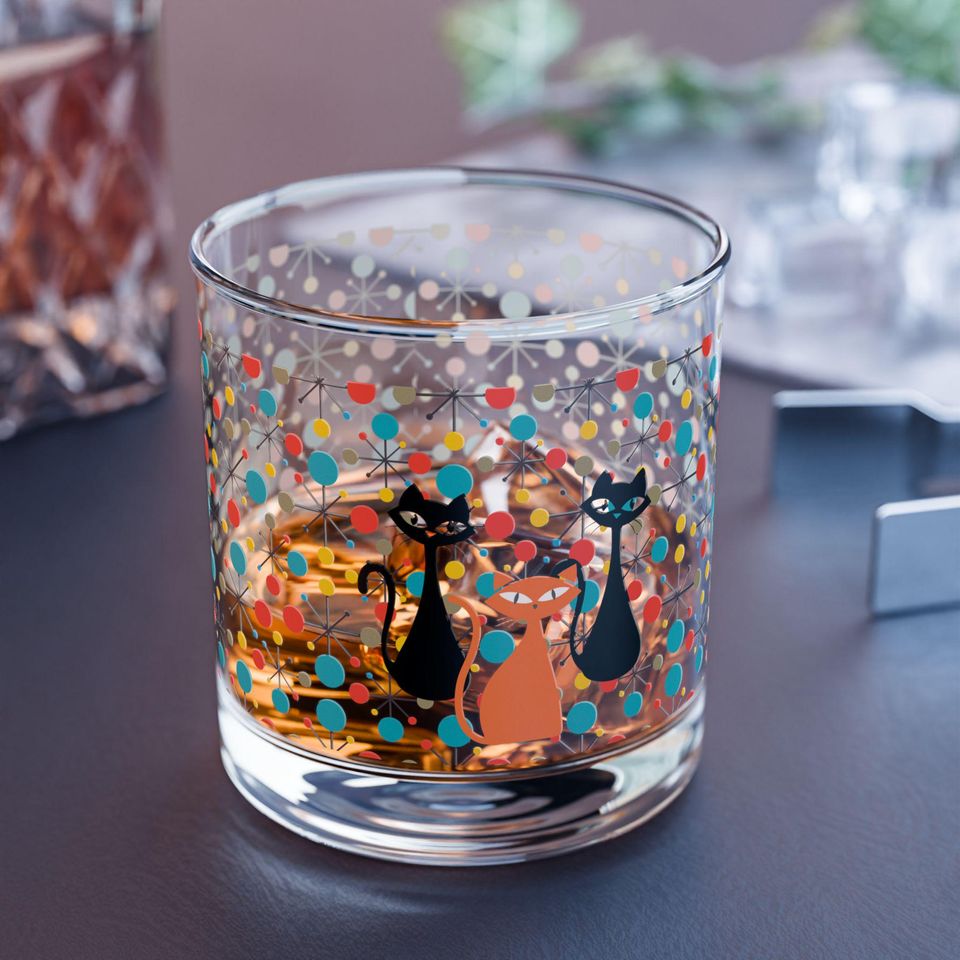 Atomic Kitschy Cats Rock Glasses