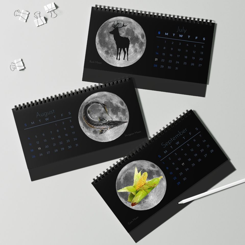 Full Moon 2024 Desk Calendar