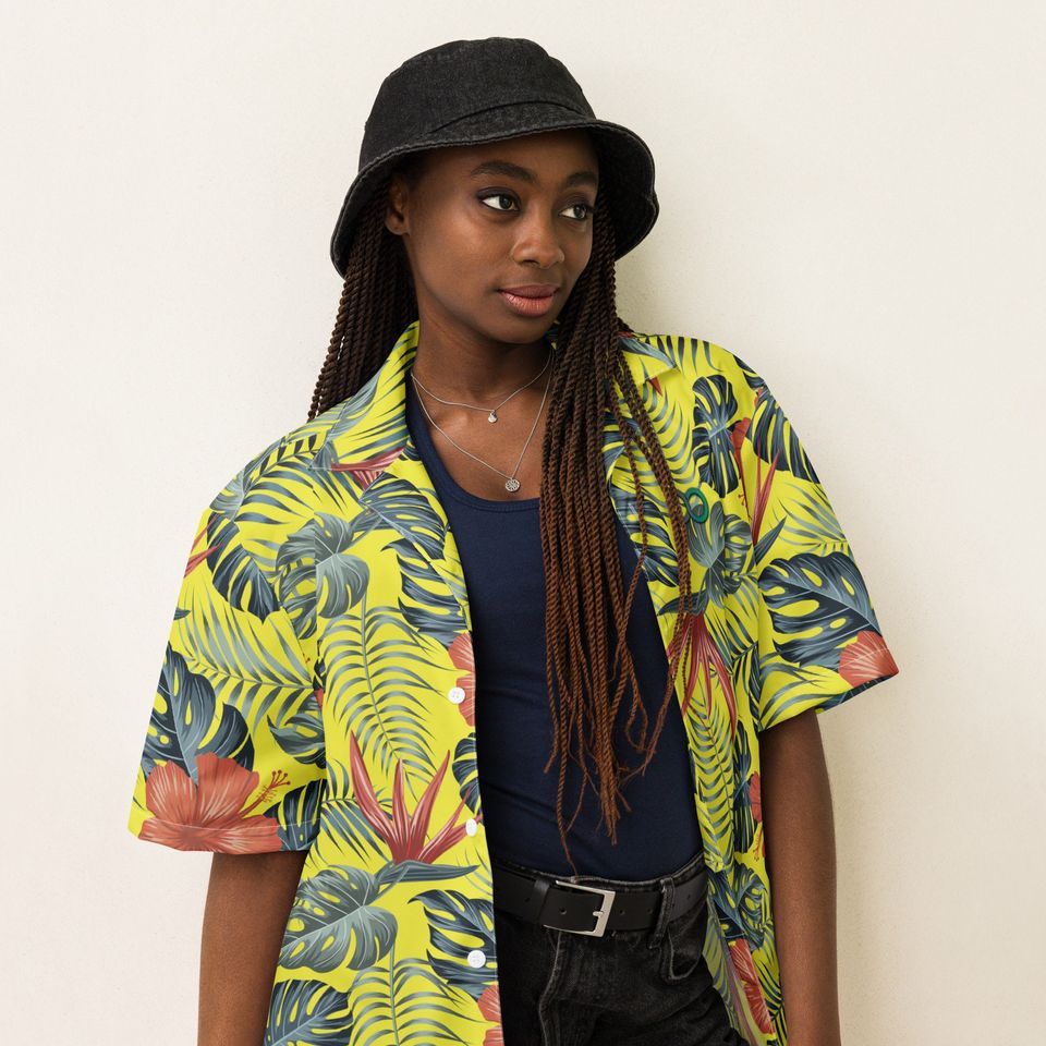Unisex Tropical Guayabera shirt