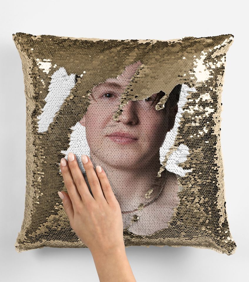 Kit Connor Sequin Pillow Cover, Celebrity Flip Pillowcase
