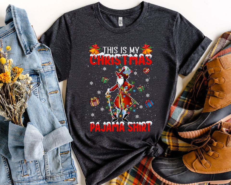 Disney Villains Captain Hook This Is My Christmas Pajama Light Sweatshirt