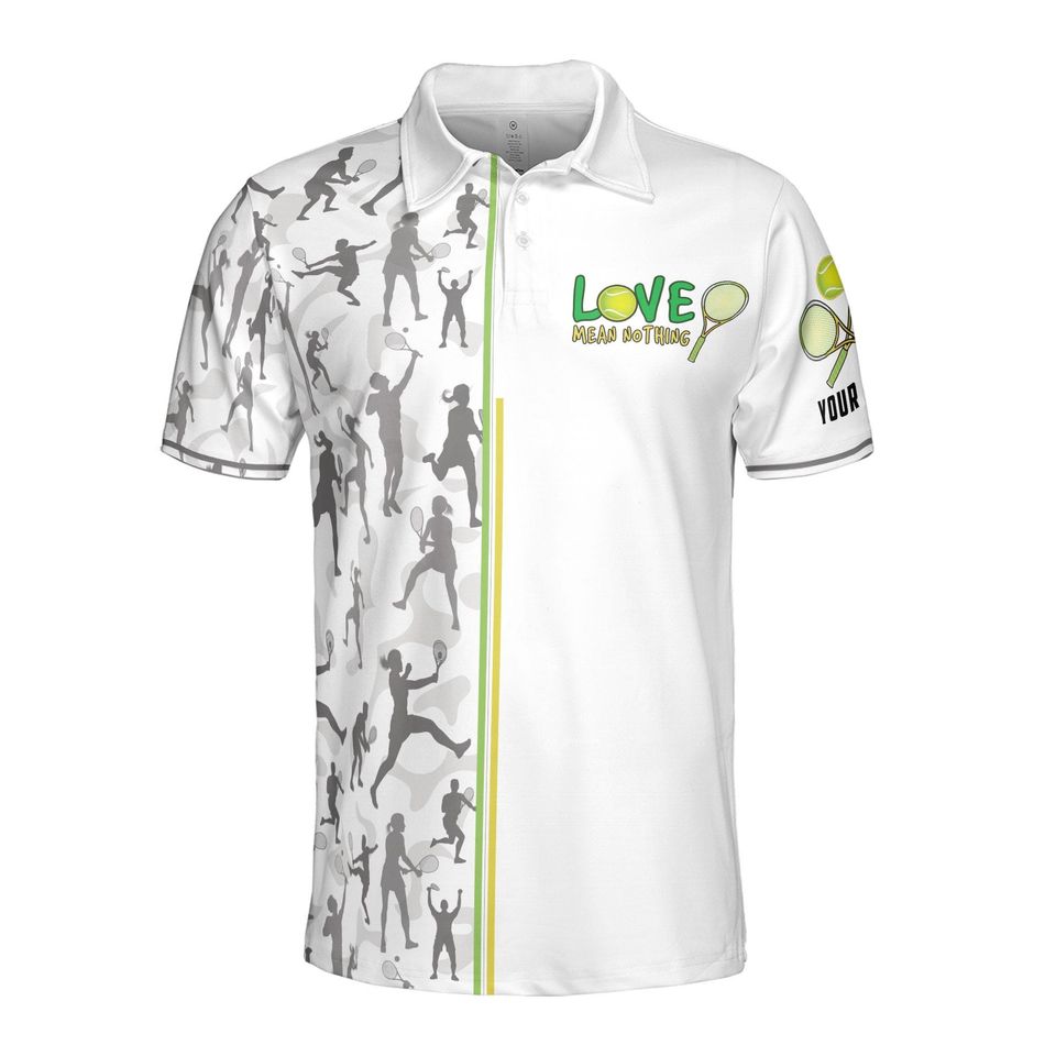 Custom Name Eat Sleep Tennis and Repeat Polo