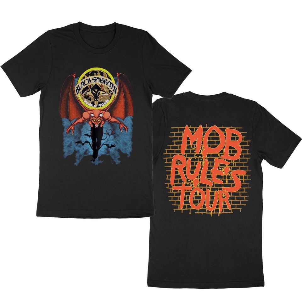 Vintage 80s Black Sabbath Mob Rules Tour T-Shirt