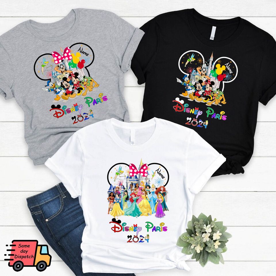 Custom Disney Family Tshirt,Disneyland paris