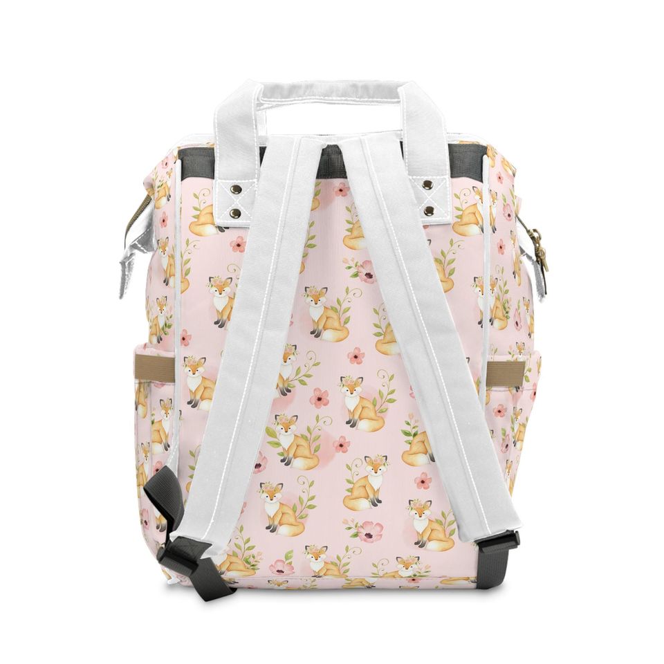 Woodland Fox Floral Diaper Backpack