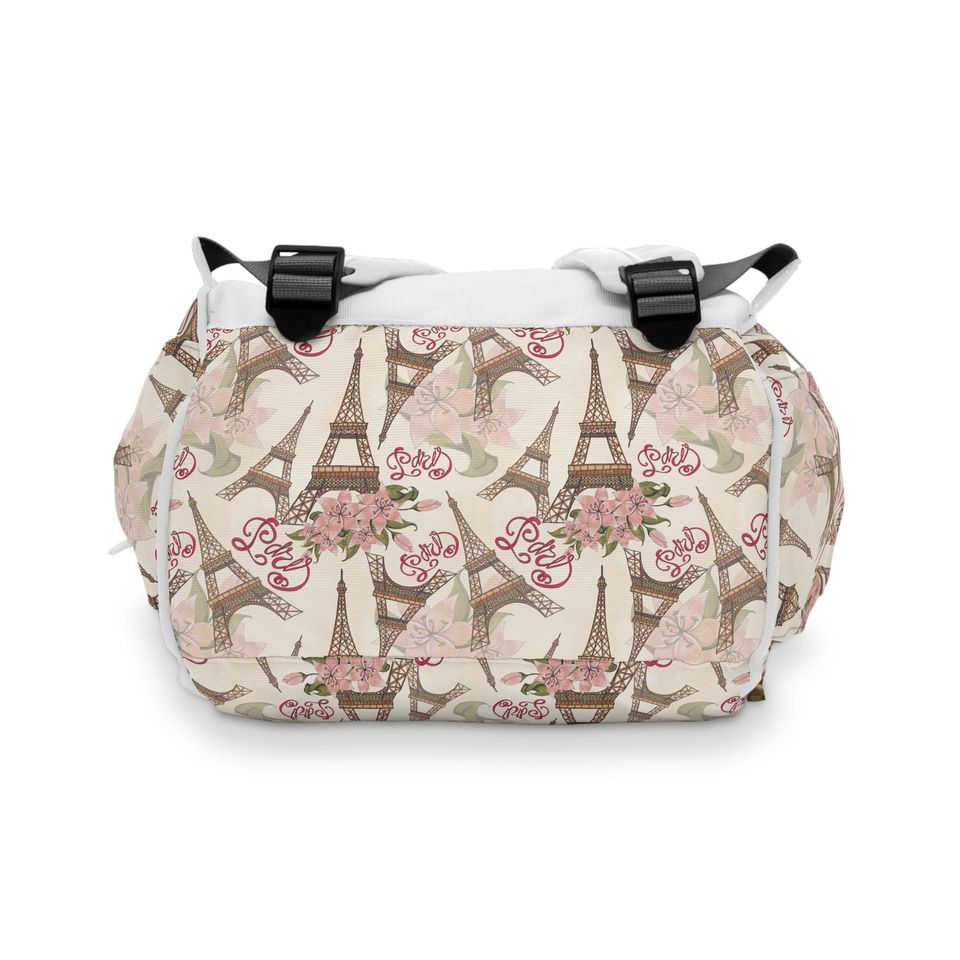 Paris-Themed Diaper Backpack