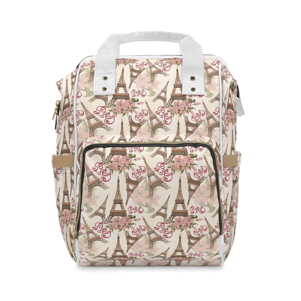 Paris-Themed Diaper Backpack