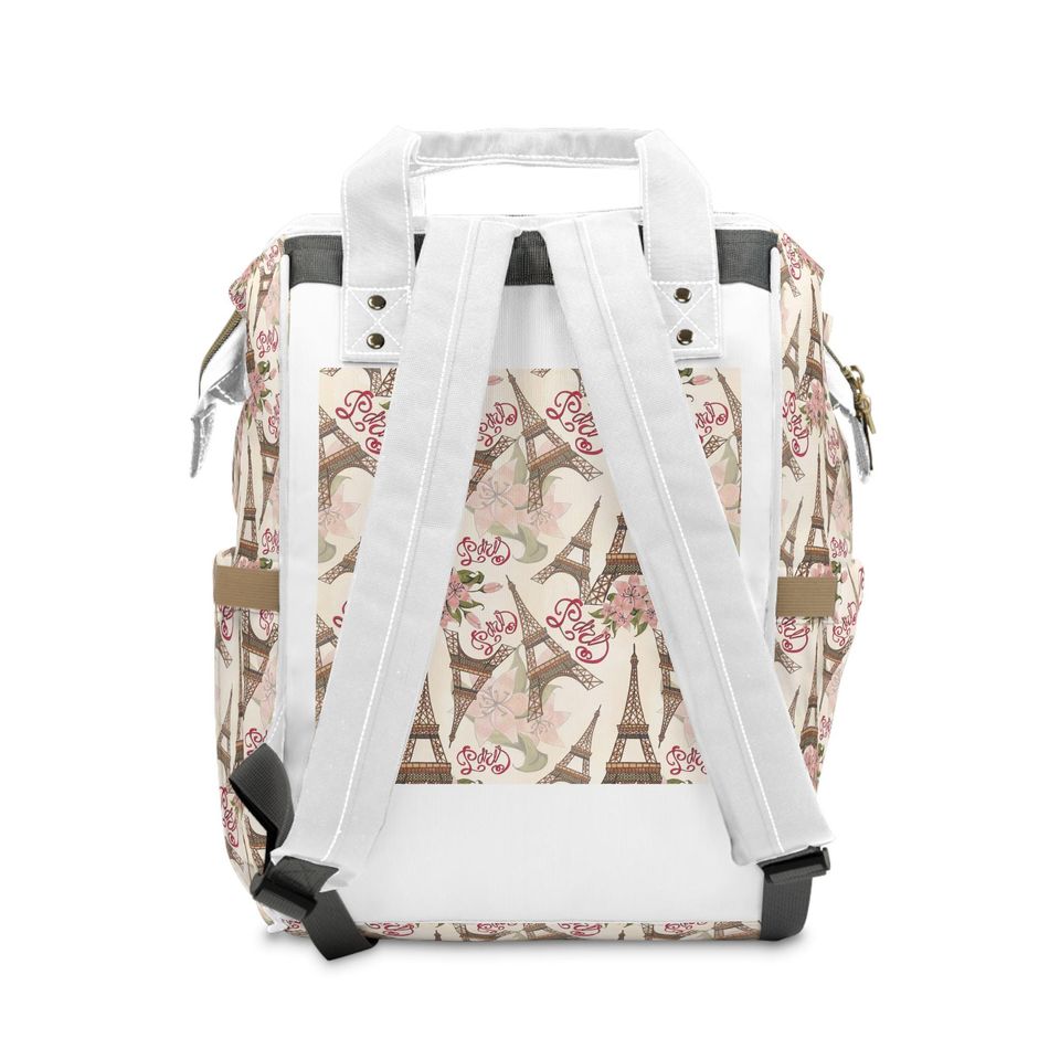 Paris-Themed Diaper Backpack