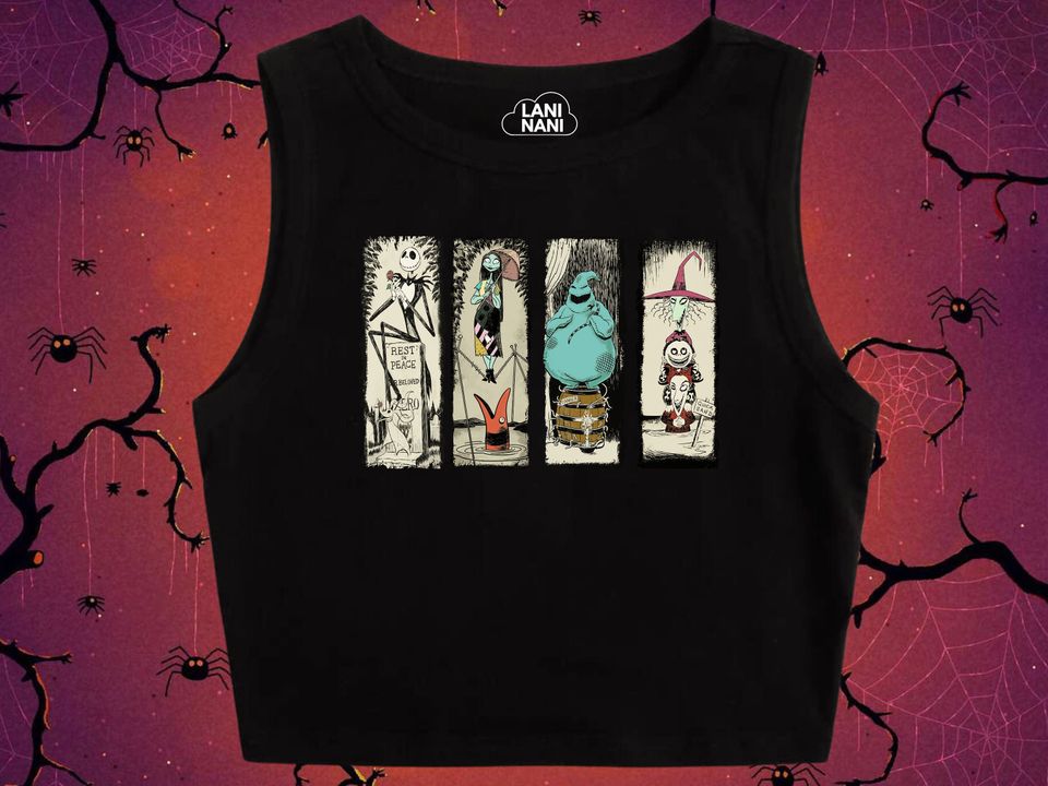 Nightmare  Before Christmas Crop Tank | Disney Crop Tank | Halloween Top | Oogie Boogie Bash