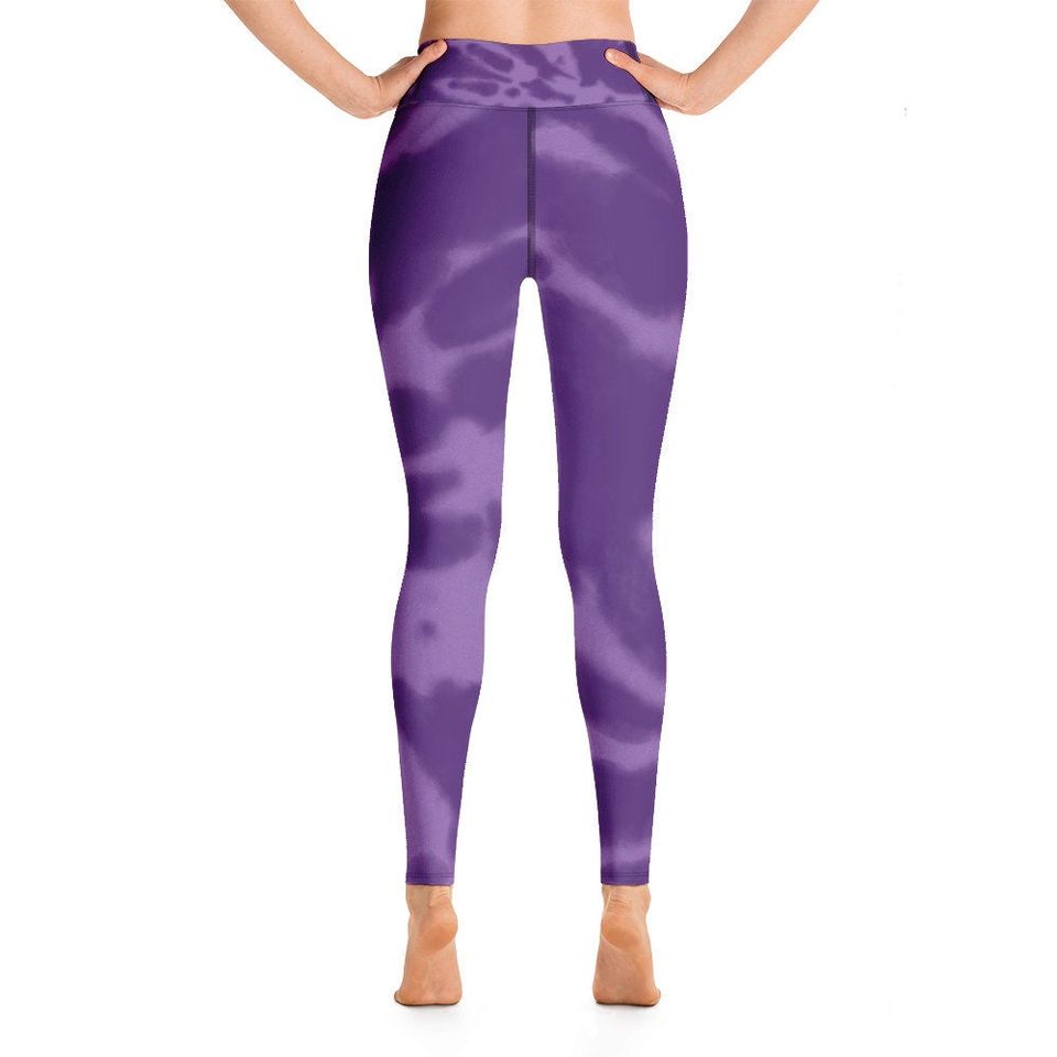 Purple Tie-DyeYoga Leggings