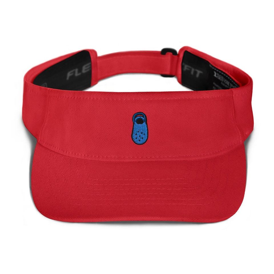 Crock Embroidered Visor, Premium Summer Visor,  Adjustable Beach Sun Hat - Multiple Colors